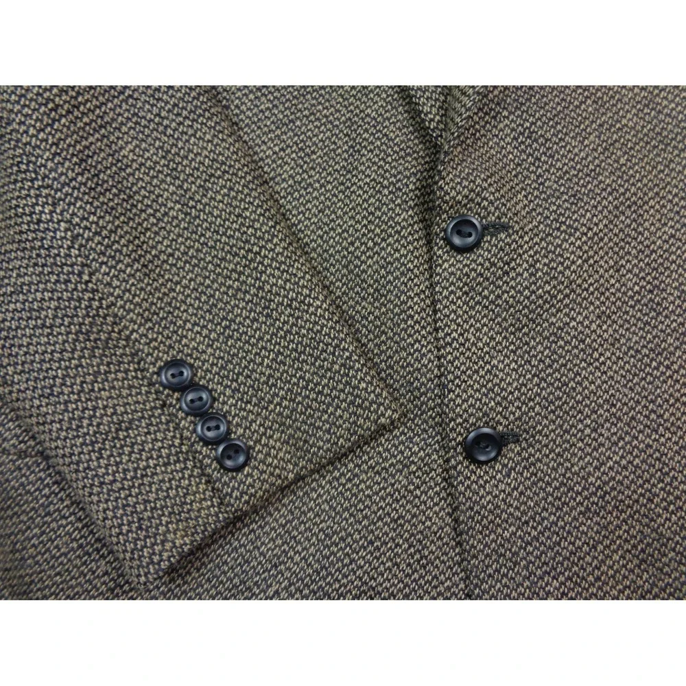 Oxxford Clothes Blazer Mens 40R Brown Wool Alpaca Tweed Sport Coat Jacket